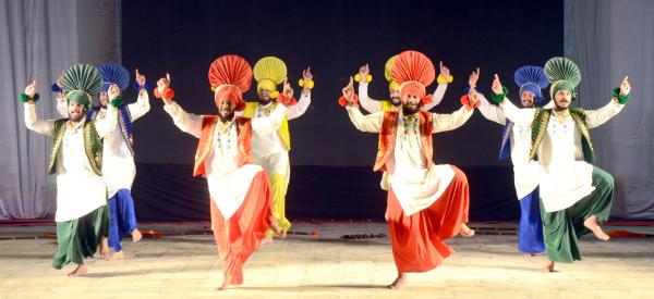 Punjabi Group Folk Dance (Male) competition on 05-12-2025 in the 14th Youth Festival